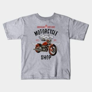 American Customs Moto Shop Kids T-Shirt